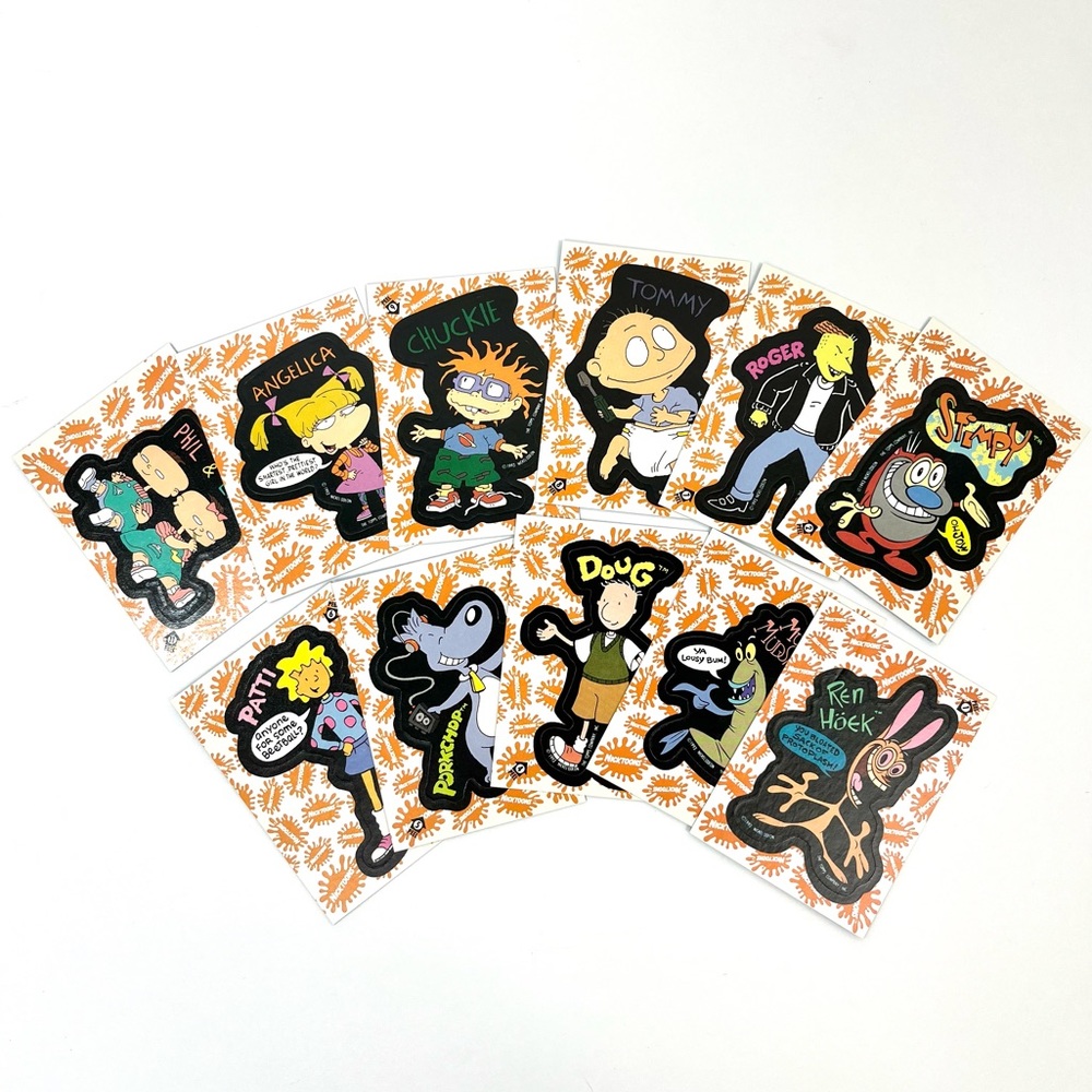 Vintage Nicktoons 1993 Topps Nickelodeon Complete Sticker Set - Picture 1 of 13
